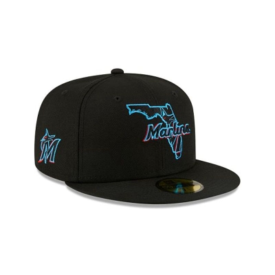 Sapca New Era Miami Marlins MLB Local 59FIFTY Fitted - Negrii